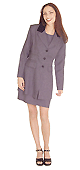 Velvet Collar Jacket Dress